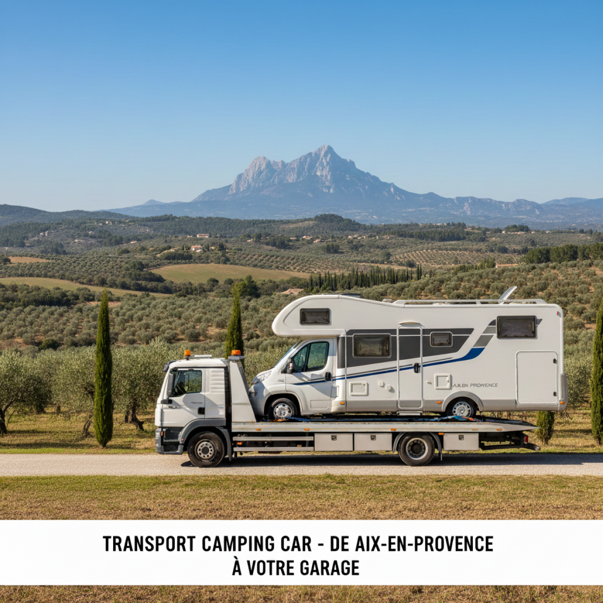 Remorquage de camping-car dans le 13